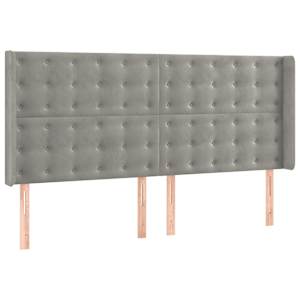 Box spring postel s matrací světle šedá 200x200 cm samet - obrázek 6