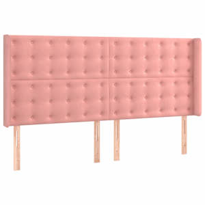 Box spring postel s matrací růžová 200x200 cm samet - obrázek 6