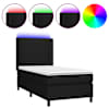 vidaXL LED Box Spring Voodi peaga kangas
