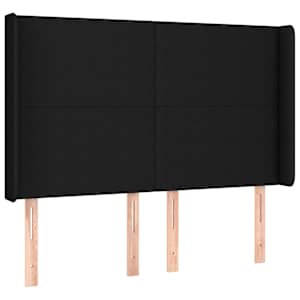 Box spring postel s matrací a LED černá 140x190 cm textil - obrázek 7