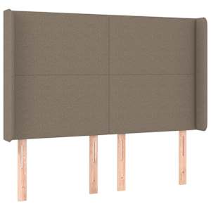 Box spring postel s matrací a LED taupe 140x190 cm textil - obrázek 7