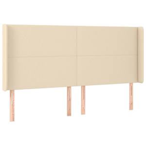 Box spring postel s matrací a LED krémová 160x200 cm textil - obrázek 7