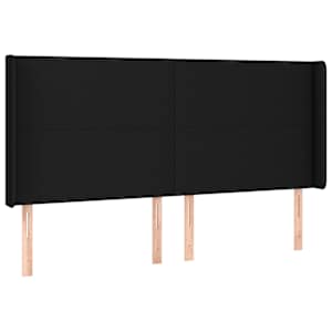 Box spring postel s matrací a LED černá 200x200 cm textil - obrázek 7