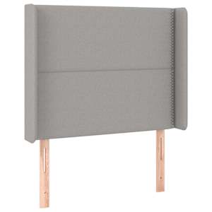 Box spring postel s matrací a LED světle šedá 90x200 cm textil - obrázek 7