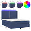 vidaXL LED Box Spring Voodi peaga kangas