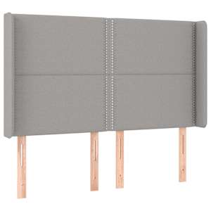Box spring postel s matrací a LED světle šedá 140x200 cm textil - obrázek 7
