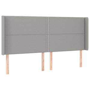 Box spring postel s matrací a LED světle šedá 200x200 cm textil - obrázek 7