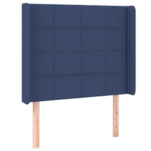 Box spring postel s matrací a LED modrá 100x200 cm textil - obrázek 7