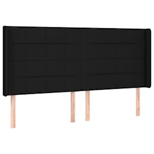 Box spring postel s matrací a LED černá 200x200 cm textil - obrázek 7