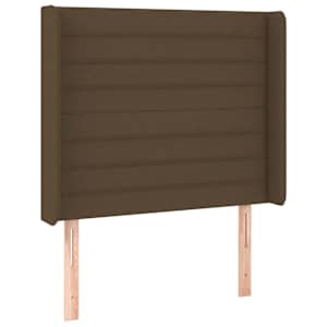 Box spring postel s matrací a LED tmavě hnědá 80x200 cm textil - obrázek 7