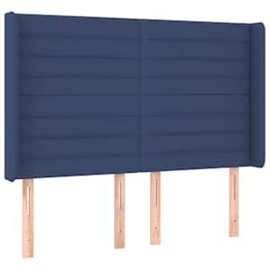 Box spring postel s matrací a LED modrá 140x190 cm textil - obrázek 7
