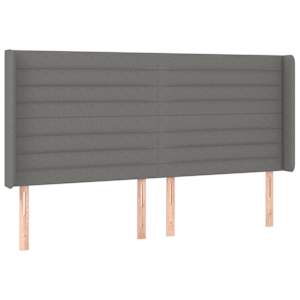 Box spring postel s matrací a LED tmavě šedá 160x200 cm textil - obrázek 7