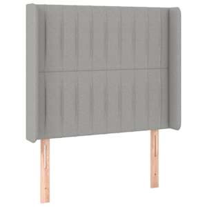 Box spring postel s matrací a LED světle šedá 90x190 cm textil - obrázek 7