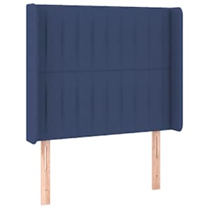 Box spring postel s matrací a LED modrá 100x200 cm textil - obrázek 7