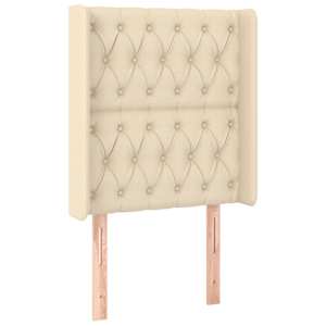 Box spring postel s matrací a LED krémová 80 x 200 cm textil - obrázek 7