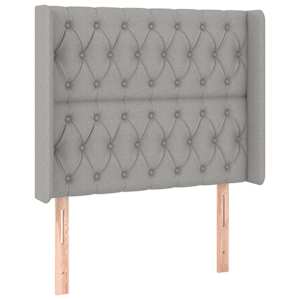 Box spring postel s matrací a LED světle šedá 90x200 cm textil - obrázek 7