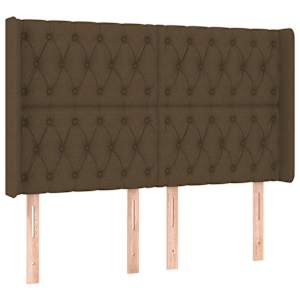 Box spring postel s matrací a LED tmavě hnědá 160x200 cm textil - obrázek 7