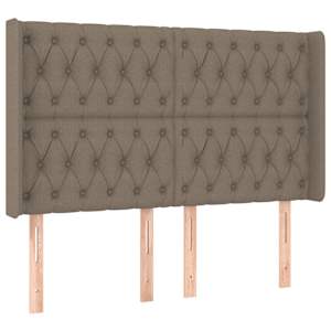 Box spring postel s matrací a LED taupe 160x200 cm textil - obrázek 7