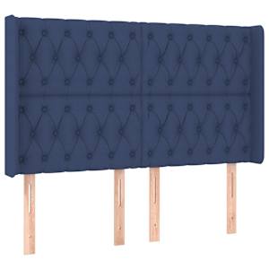 Box spring postel s matrací a LED modrá 160x200 cm textil - obrázek 7