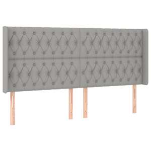 Box spring postel s matrací a LED světle šedá 200x200 cm textil - obrázek 7