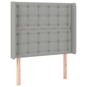Box spring postel s matrací a LED světle šedá 80x200 cm textil - obrázek 7