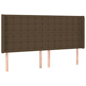 Box spring postel s matrací a LED tmavě hnědá 200x200 cm textil - obrázek 7