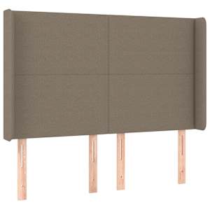 Box spring postel s matrací a LED taupe 140x200 cm textil - obrázek 7