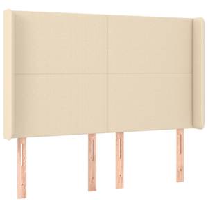 Box spring postel s matrací a LED krémová 140x200 cm textil - obrázek 7