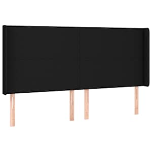 Box spring postel s matrací a LED černá 180x200 cm textil - obrázek 7