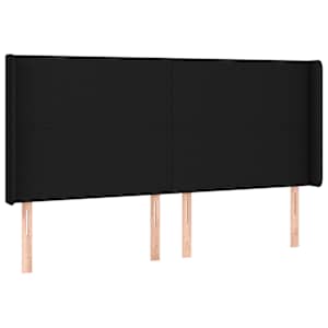 Box spring postel s matrací a LED černá 200x200 cm textil - obrázek 7