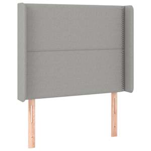 Box spring postel s matrací a LED světle šedá 90x190 cm textil - obrázek 7