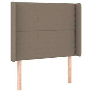 Box spring postel s matrací a LED taupe 100x200 cm textil - obrázek 7