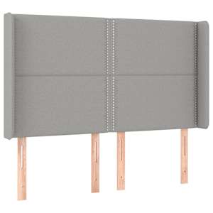 Box spring postel s matrací a LED světle šedá 140x190 cm textil - obrázek 7