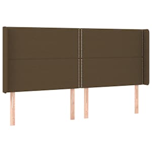 Box spring postel s matrací a LED tmavě hnědá 180x200 cm textil - obrázek 7