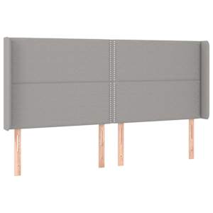 Box spring postel s matrací a LED světle šedá 200x200 cm textil - obrázek 7