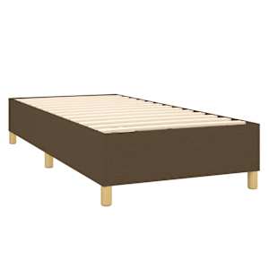 Box spring postel s matrací a LED tmavě hnědá 80x200 cm textil - obrázek 5