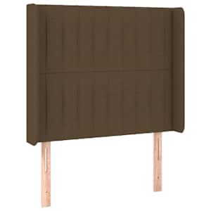 Box spring postel s matrací a LED tmavě hnědá 80x200 cm textil - obrázek 7