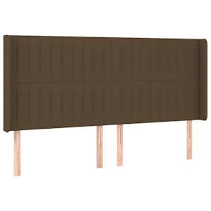 Box spring postel s matrací a LED tmavě hnědá 160x200 cm textil - obrázek 7