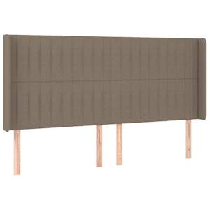 Box spring postel s matrací a LED taupe 180x200 cm textil - obrázek 7