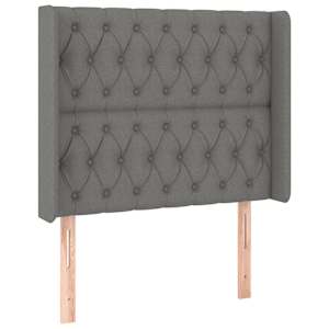 Box spring postel s matrací a LED tmavě šedá 90x190 cm textil - obrázek 7