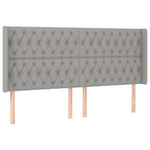 Box spring postel s matrací a LED světle šedá 180x200 cm textil - obrázek 7