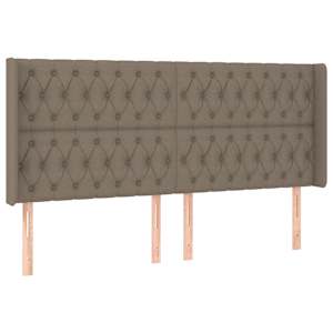 Box spring postel s matrací a LED taupe 200x200 cm textil - obrázek 7