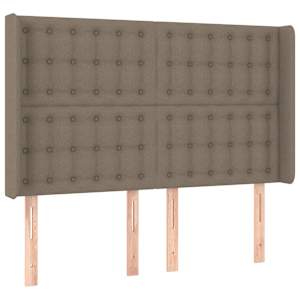 Box spring postel s matrací a LED taupe 140x190 cm textil - obrázek 7
