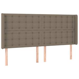 Box spring postelja z vzmetnico LED taupe 160x200 cm blago - slika 7