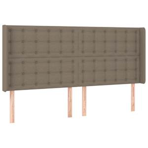 Box spring postelja z vzmetnico LED taupe 180x200 cm blago - slika 7