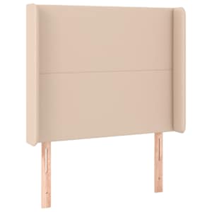 Box spring postel matrace a LED cappuccino 100x200cm umělá kůže - obrázek 7