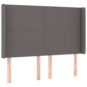 Box spring postel s matrací a LED šedá 140x190 cm umělá kůže - obrázek 7