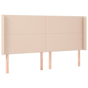 Box spring postel matrace a LED cappuccino 160x200cm umělá kůže - obrázek 7