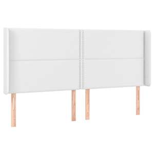 Box spring postel s matrací a LED bílá 200x200 cm umělá kůže - obrázek 7