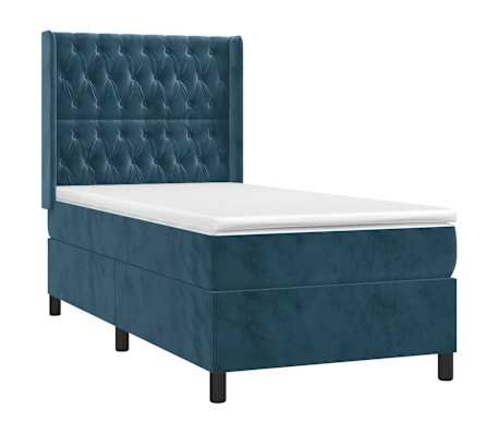 vidaXL &Kappa;&rho;&epsilon;&beta;ά&tau;&iota; Boxspring &mu;&epsilon; &Sigma;&tau;&rho;ώ&mu;&alpha; & LED &Sigma;&kappa;. &Mu;&pi;&lambda;&epsilon; 90x190 &epsilon;&kappa;. &Beta;&epsilon;&lambda;&omicron;ύ&delta;&iota;&nu;&omicron;